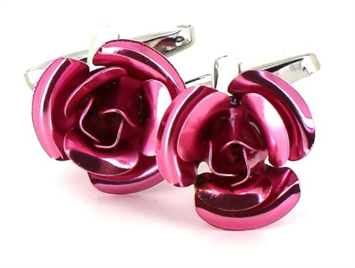 Boutons de Manchette roses roses