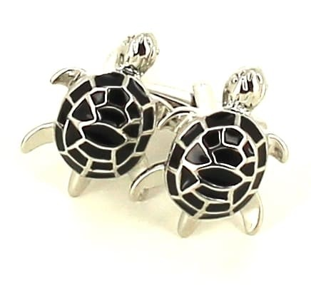 Boutons de Manchettes Tortues Noires