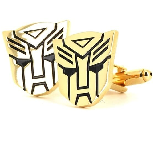Boutons de Manchettes Autobots Transformers en Or
