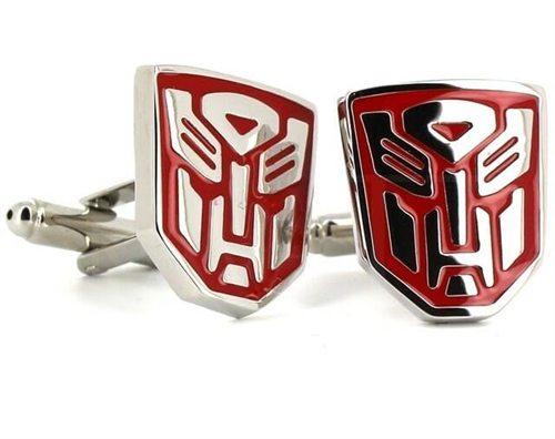 Boutons de Manchettes Transformers Autobots Rouges