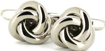 Boutons de Manchette Triple Nœud Lisse II