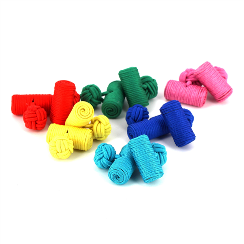 Ensemble de 6 Boutons de Manchette Baril Lisses