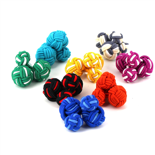 Ensemble de 8 Boutons de Manchette Boule Grande Variés
