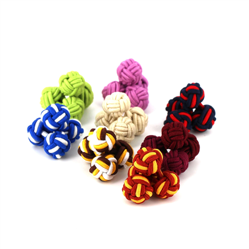 ENSEMBLE DE Boutons de Manchette À 8 PASSEMENTERIE DOUBLE BOULE
