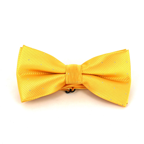 Nœud Papillon jaune à pois brillants