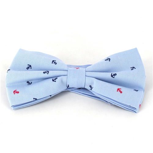 Nœud Papillon Ancres Bleu Clair