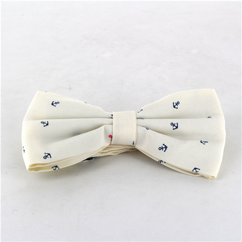Nœud Papillon Ancres Beige Clair