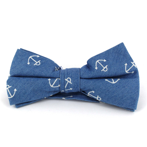 Nœud Papillon Ancre Denim Clair