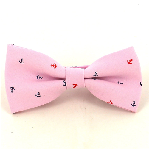 Nœud Papillon ancre rose clair
