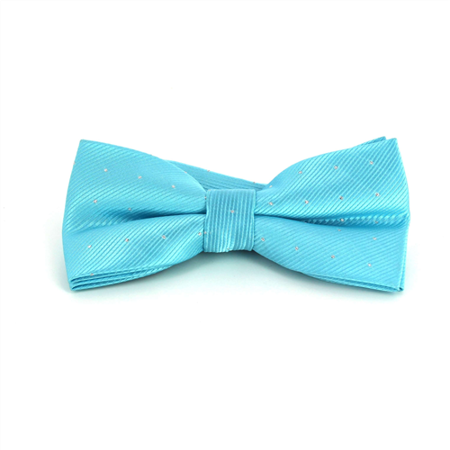 Nœud Papillon Bleu Eau Points Brillants
