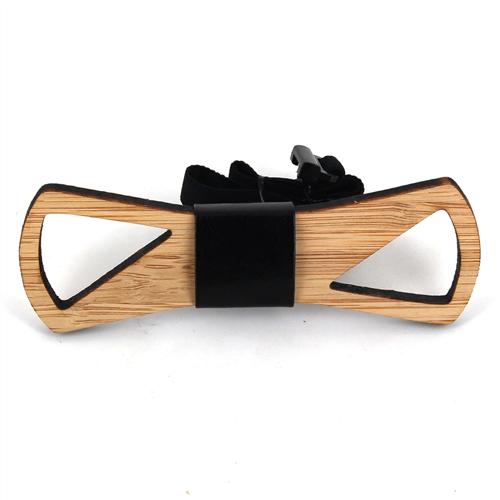 Nœud Papillon en bambou creux et cuir