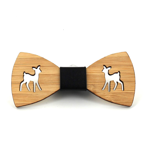 Nœud Papillon en bambou Cerf Creux