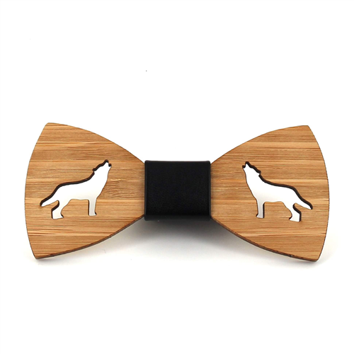 Nœud Papillon en bambou creux Loup