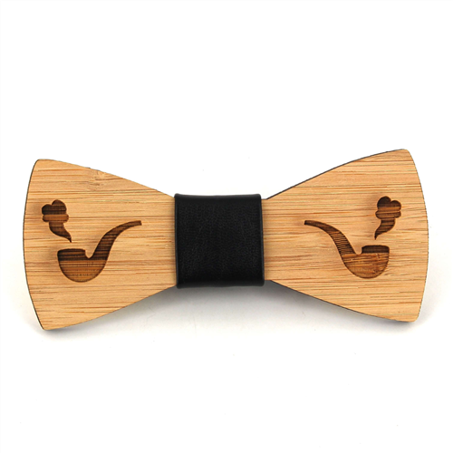 Nœud Papillon en bambou Pipes à fumer
