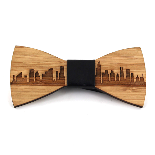 Nœud Papillon Bambou Skyline Chicago