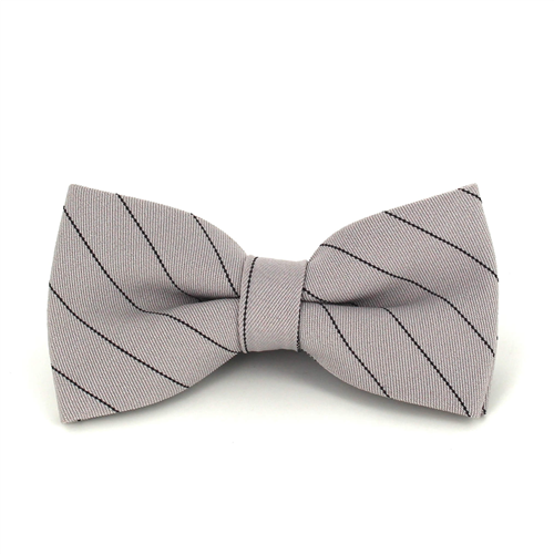 Nœud Papillon beige à rayures noires