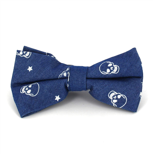 Nœud Papillon Crânes Denim