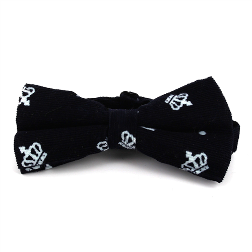Nœud Papillon Couronnes Noir