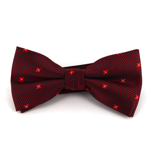 Nœud Papillon Croix et Points Rouge