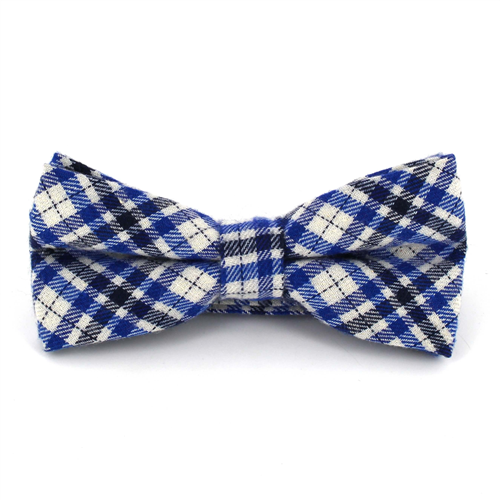 Nœud Papillon à carreaux blancs, bleus et noirs