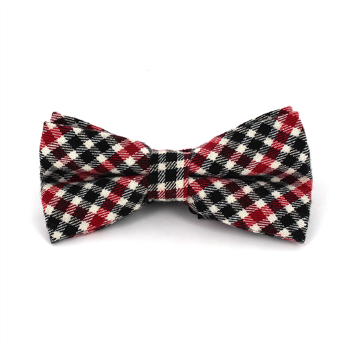 Nœud Papillon à carreaux blanc, rouge et noir