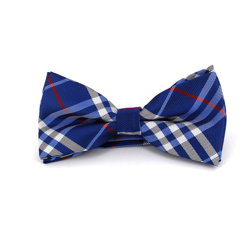 Nœud Papillon à carreaux écossais bleu