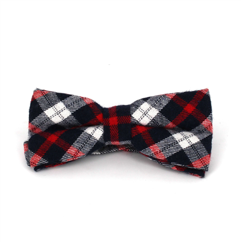 Nœud Papillon à carreaux écossais bleu et rouge