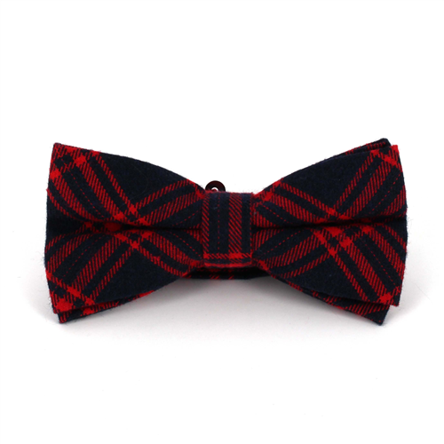 Nœud Papillon à carreaux écossais bleu et rouge