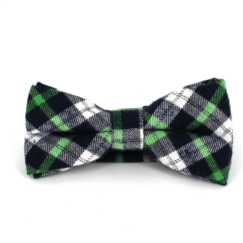 Nœud Papillon à carreaux écossais vert et bleu