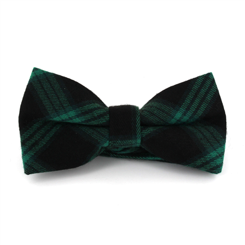 Nœud Papillon à carreaux écossais vert et noir