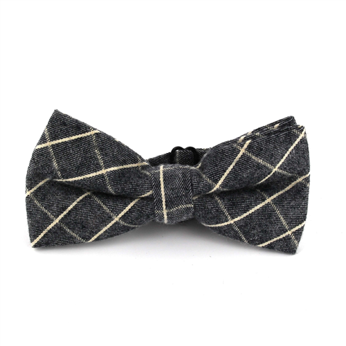 Nœud Papillon à carreaux gris et blanc