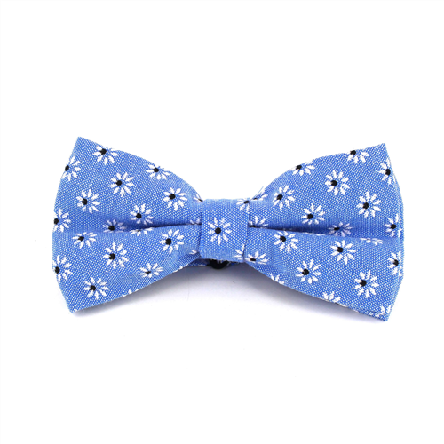 Nœud Papillon Fleurs Bleu