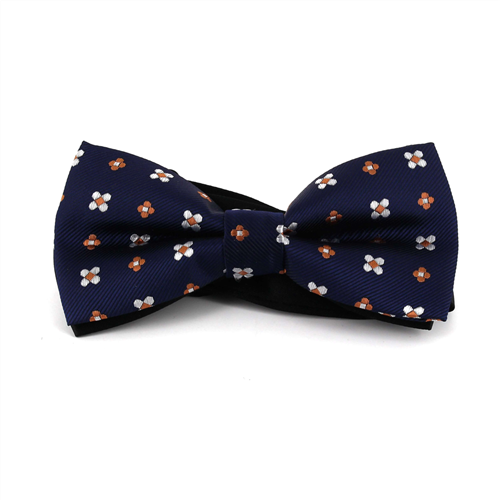 Nœud Papillon Fleurs Bleu Marine