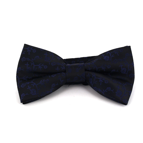 Nœud Papillon Fleurs Bleu Foncé
