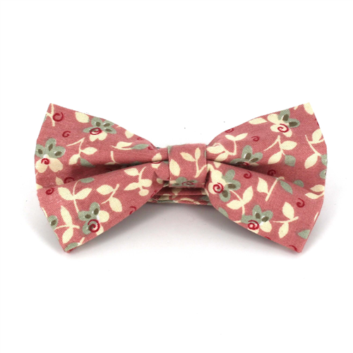 Nœud Papillon Fleurs Rose