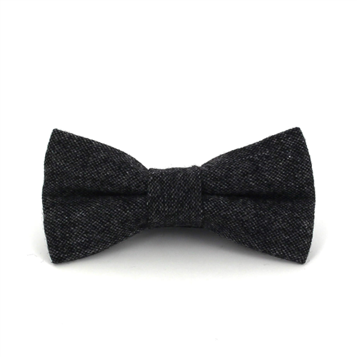 Nœud Papillon en laine chinée gris foncé