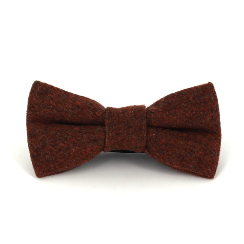 Nœud Papillon en laine mouchetée marron