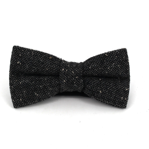 Nœud Papillon en laine chinée noire