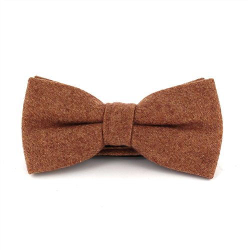 Nœud Papillon en laine unie marron