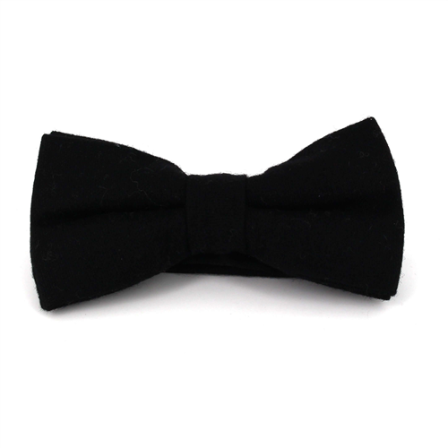 Nœud Papillon en laine unie noire