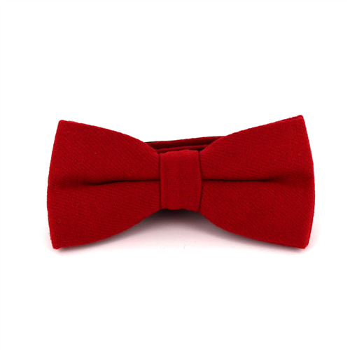 Nœud Papillon en laine unie rouge