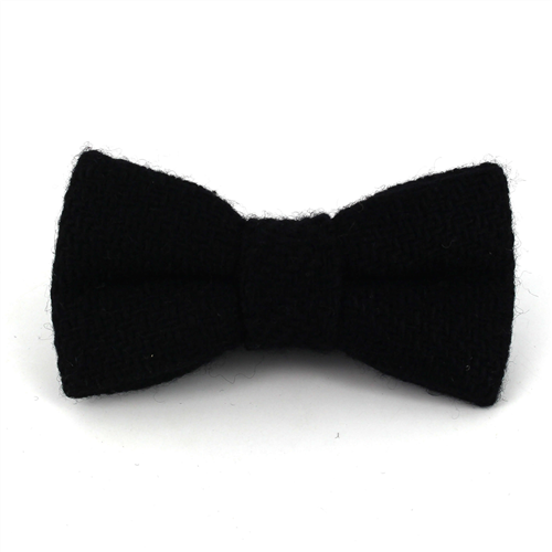 Nœud Papillon en laine tressée noire