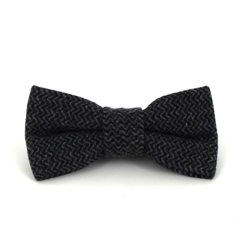 Nœud Papillon en laine ZigZag Gris