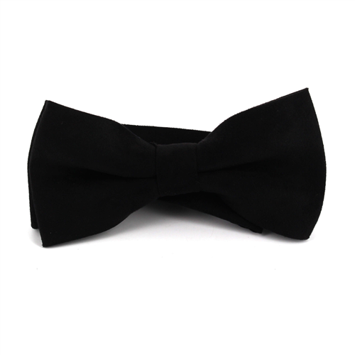 Nœud Papillon en daim noir uni