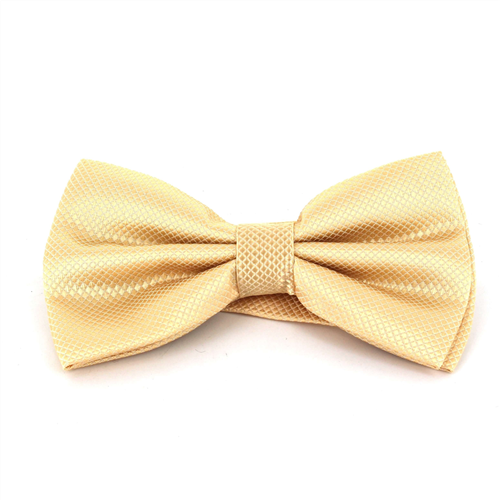 Nœud Papillon uni à carreaux beige