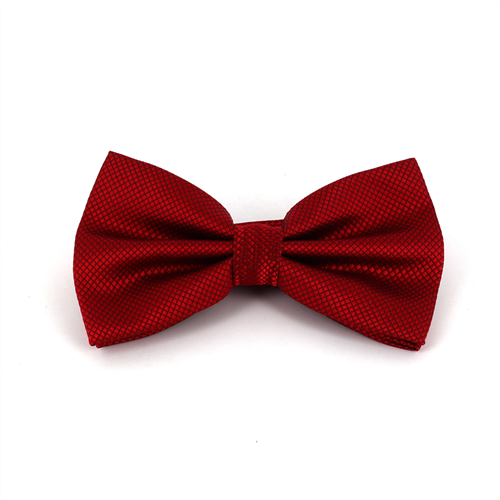 Nœud Papillon uni à carreaux rouge foncé