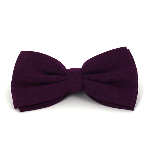Nœud Papillon uni en chevron violet