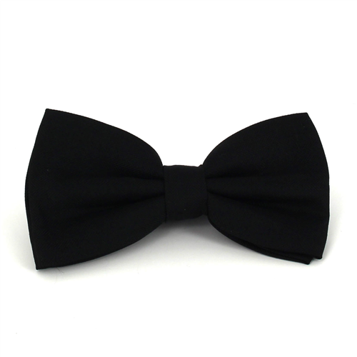 Nœud Papillon uni en épi noir