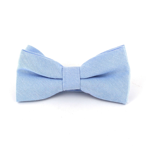 Nœud Papillon uni Oxford Bleu Clair