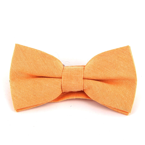 Nœud Papillon uni Oxford Orange